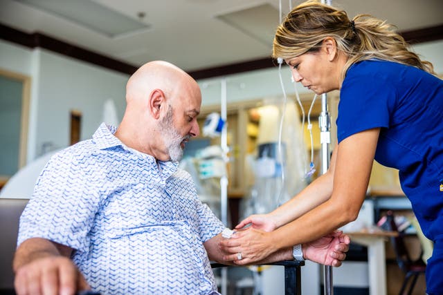 Most people with small-cell lung cancer are given radiotherapy and chemotherapy