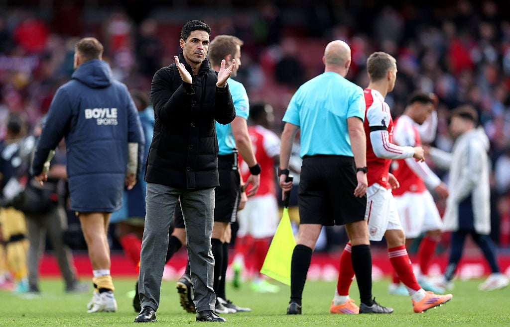 <p>Mikel Arteta has his side top of the Premier League going into gameweek eight</p>