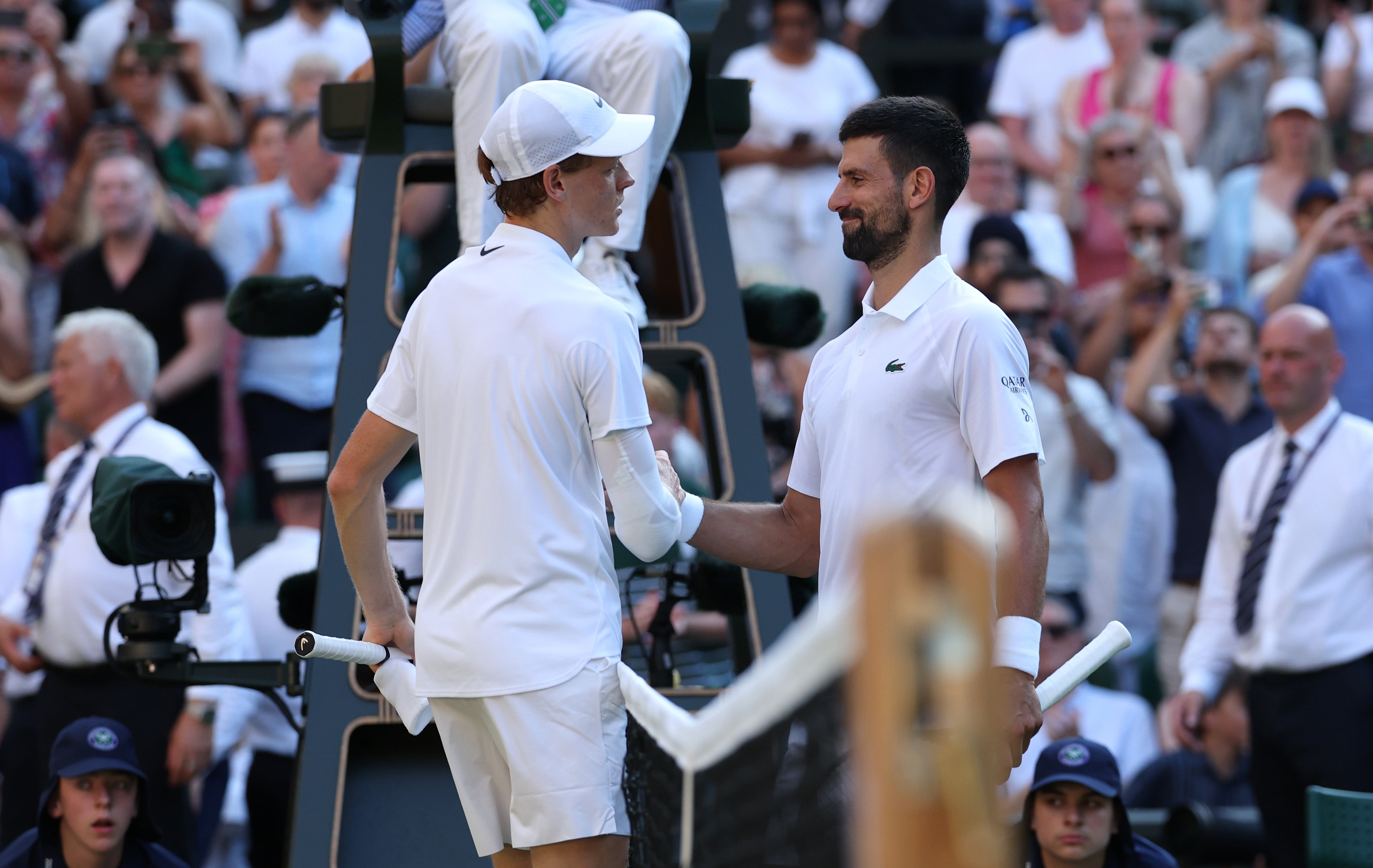Jannik Sinner and Novak Djokovic last faced each other in the Wimbledon semi-finals
