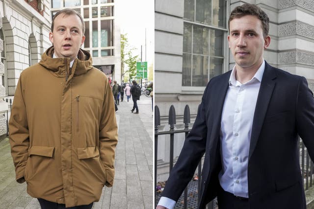 Christopher Berry, left, and Christopher Cash both denied passing secrets to China (Jeff Moore/PA)