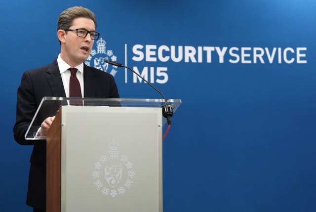 <p>Director general of MI5 Sir Ken McCallum </p>