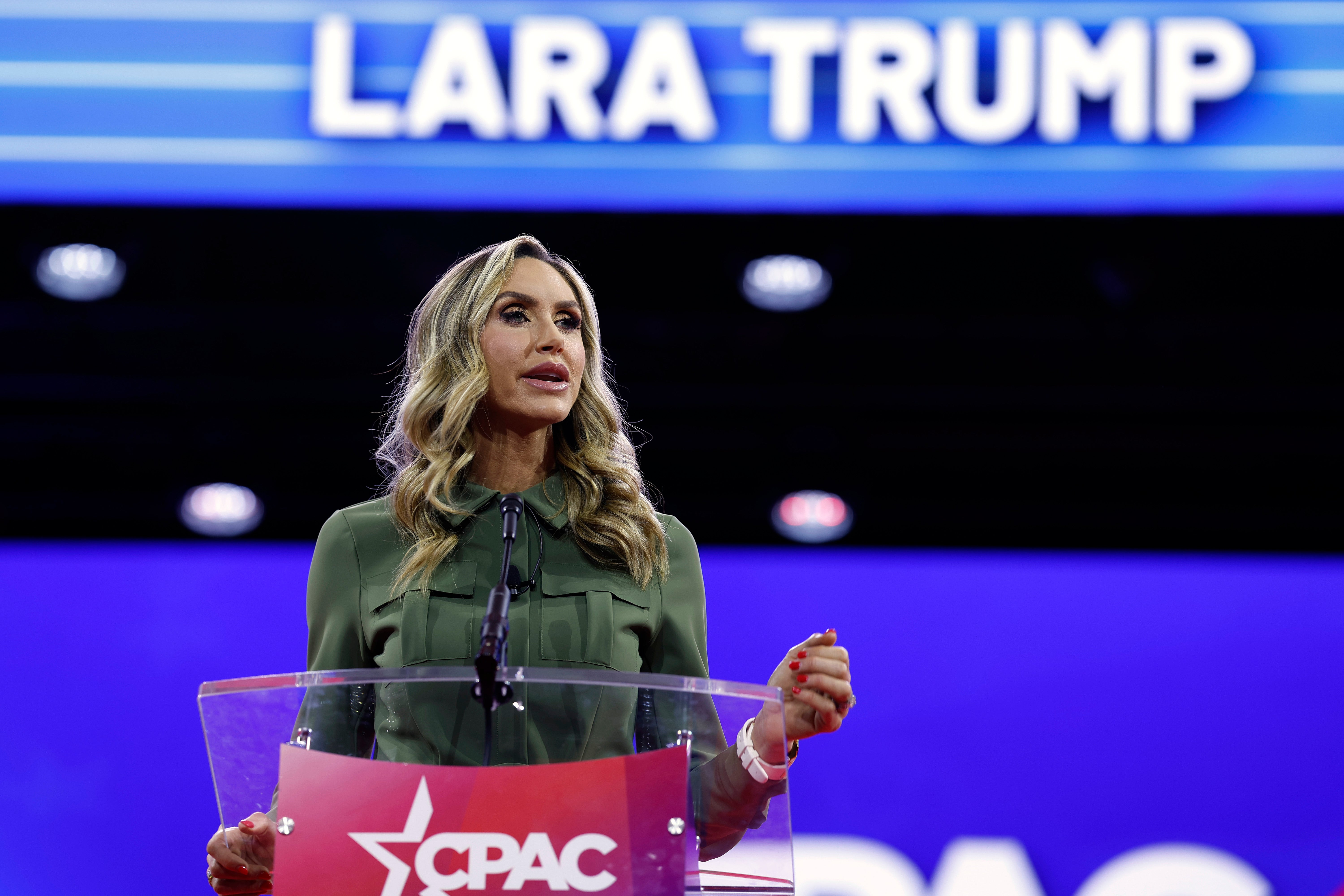<p>Lara Trump pitched herself to perform at the MAGA alternative to the Super Bowl half-time show</p>