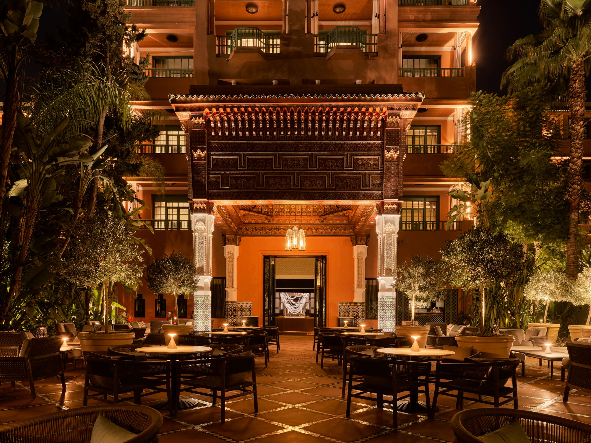 The Majorelle Terrace at La Mamounia