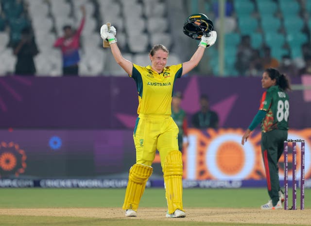 <p>Alyssa Healy was in supreme form </p>