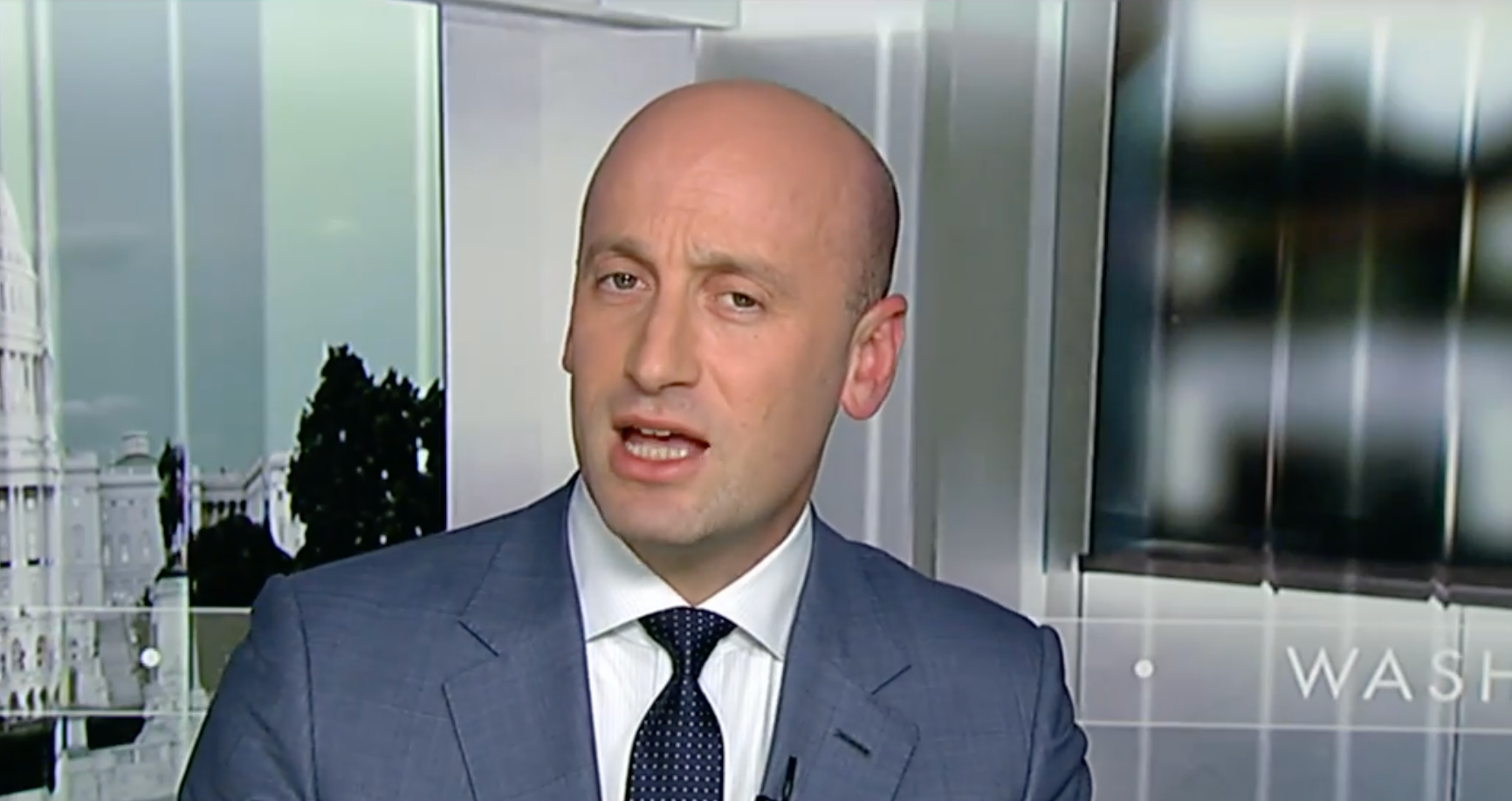 <p>Stephen Miller, the White House deputy chief of staff, railed against Illinois Governor JB Pritzker for refusing to comply with Trump's deployment of federal law enforcement</p>