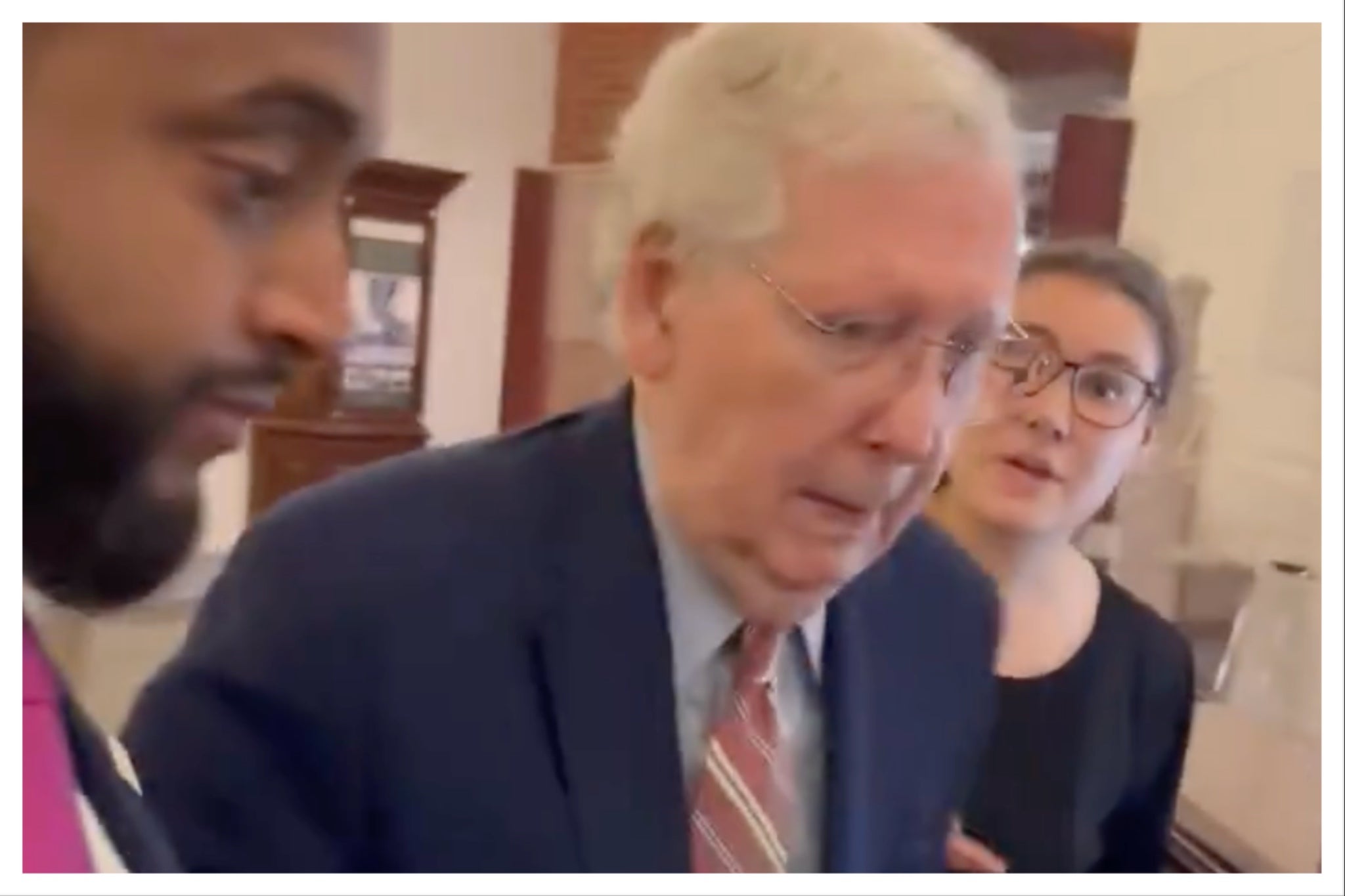 <p>Footage shows Senator Mitch McConnell falling in a Senate hallway October 16, raising fresh concerns about the 83-year-old Kentucky Republican’s health.</p>