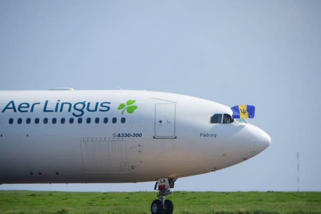 <p>Grounded: Most if not all Aer Lingus transatlantic services to and from Manchester, including links to Barbados, are likely to be cancelled for a spell of four days</p>