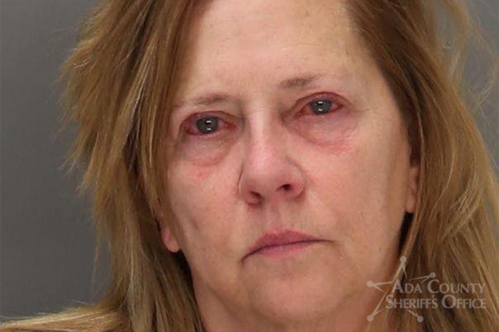 <p>Tracy Barkhimer, 61, was arrested at the Boise Airport on Tuesday after allegedly causing a disturbance on a plane. </p>