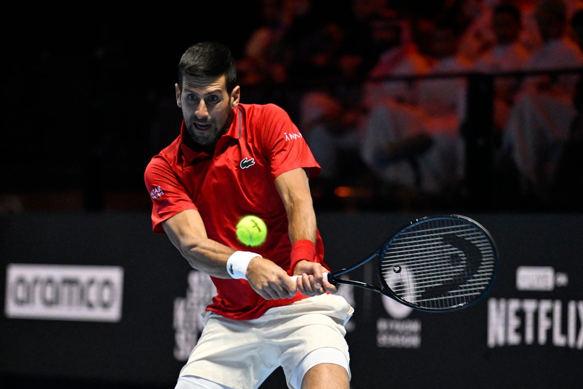 Six Kings Slam live: Djokovic faces Sinner as Alcaraz beats Fritz in semi-finals of big-money Saudi exhibition