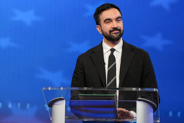 <p>Mamdani, a democratic socialist, has run on a platform of affordability with promises of rent freezes and free buses</p>