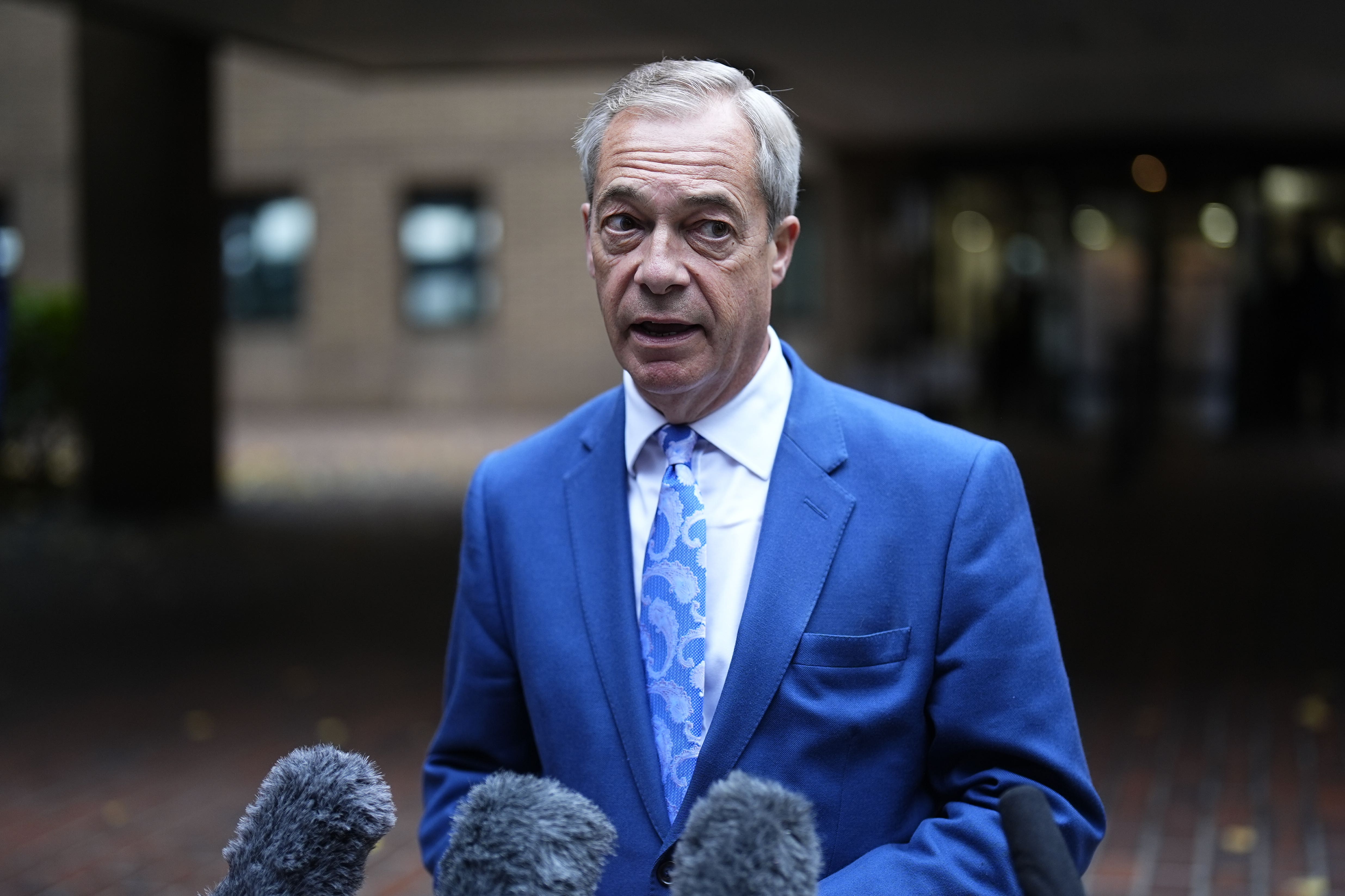 Reform UK leader Nigel Farage (Aaron Chown/PA)