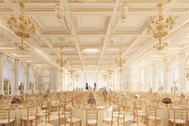 <p>El salón de baile tendrá capacidad para 650 personas sentadas, lo que supone un gran aumento respecto a la capacidad actual de 200 personas sentadas de la Sala Este de la Casa Blanca</p>