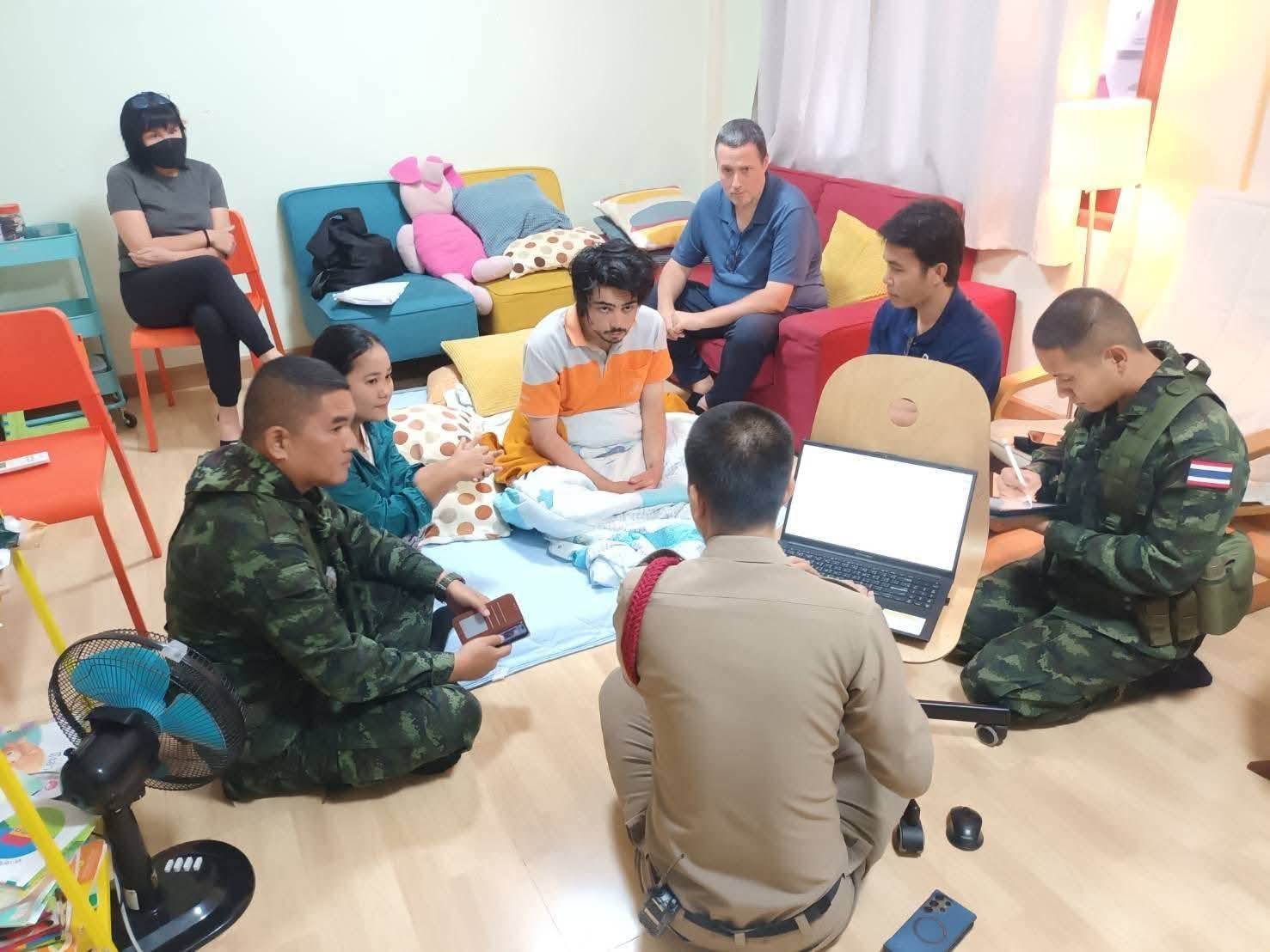 Mr Stallard Honour with authorities after he was found