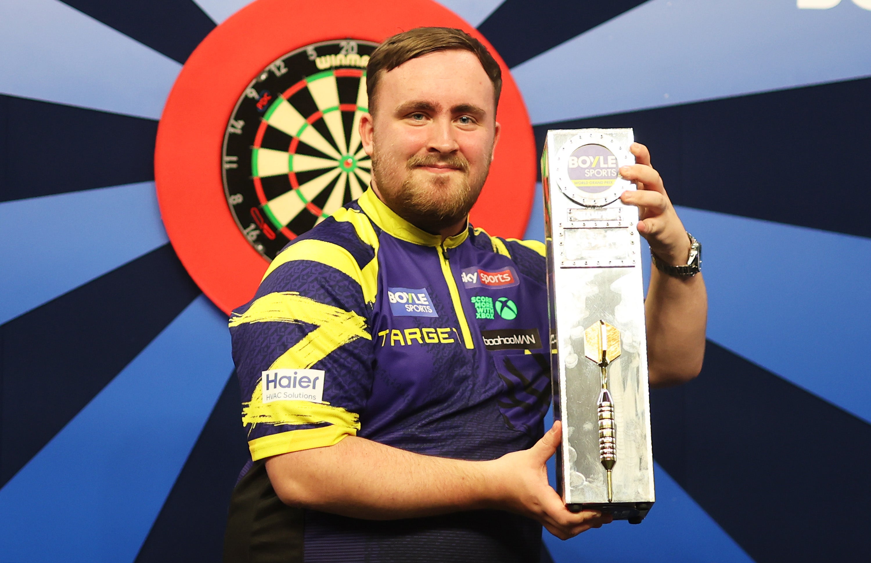 Littler won the World Grand Prix on Sunday beating Luke Humphries in the final