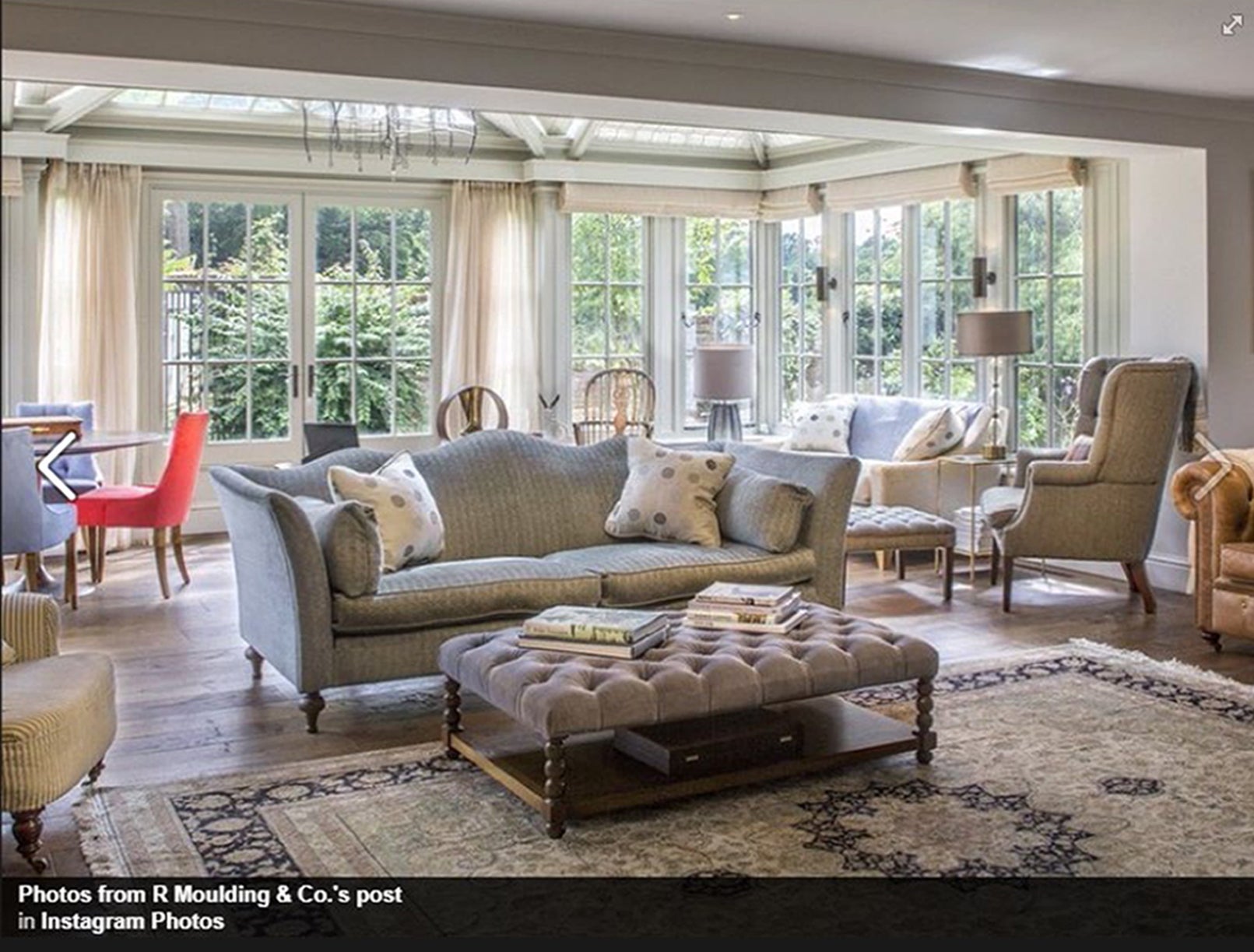 The interior of Mark and Nicola Rowe’s home in Hampshire