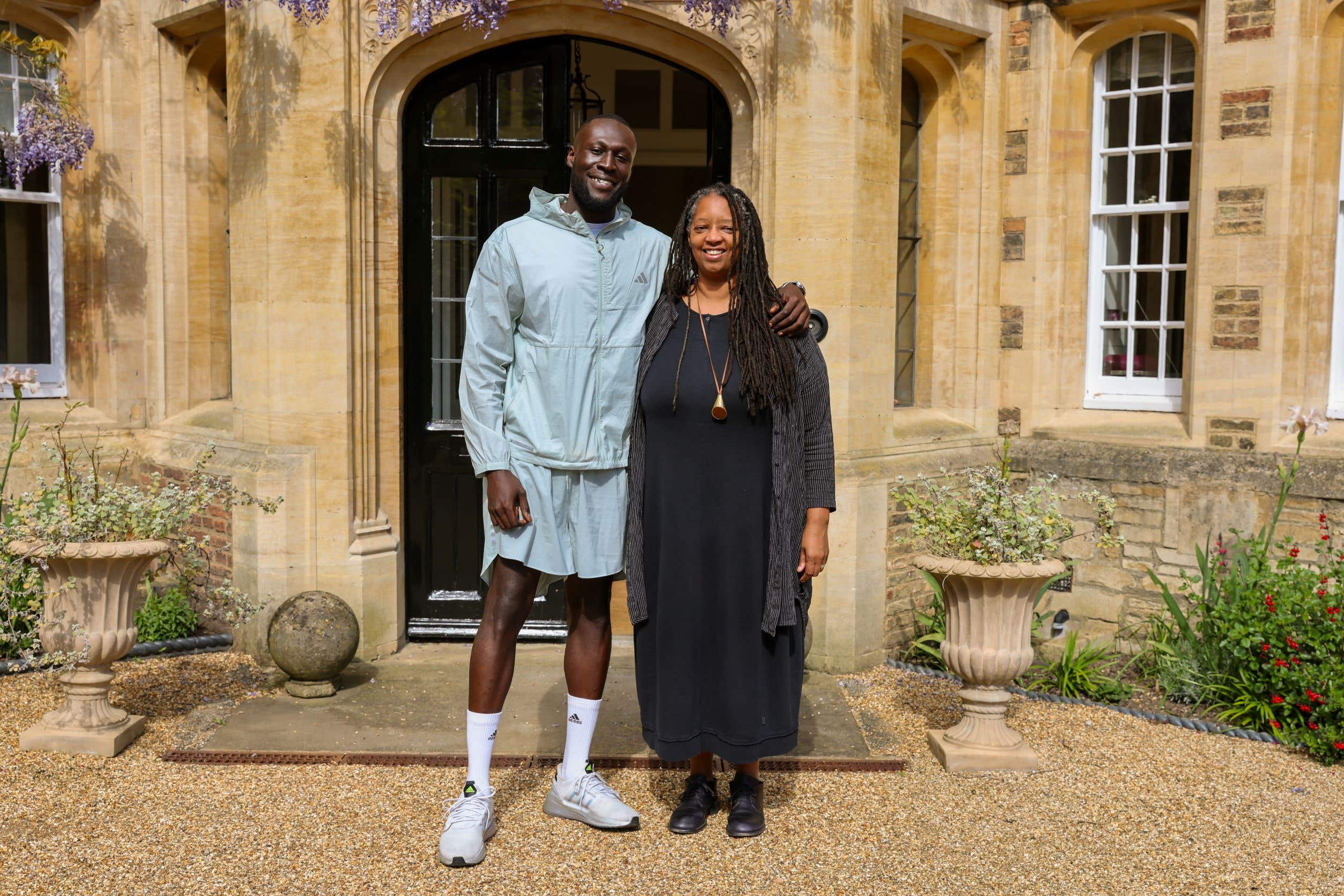 <p>Stormzy with Sonita Alleyne, master of Jesus College, Cambridge</p>