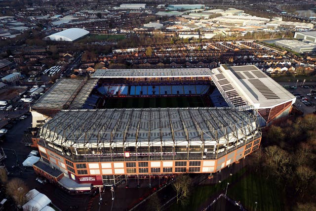 An aerial view of Villa Park stadium (PA)
