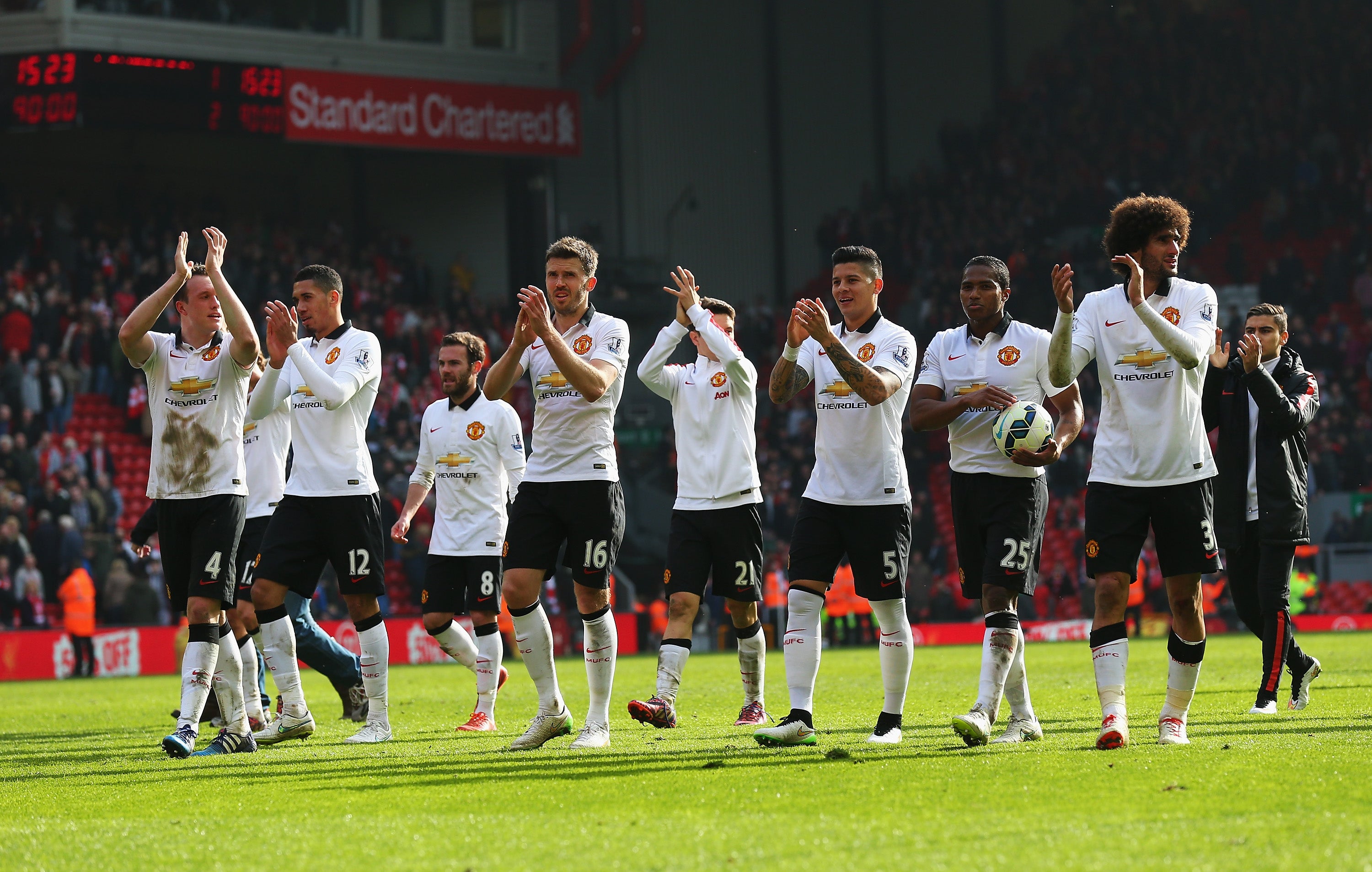 Manchester United have not won at Anfield since 2015