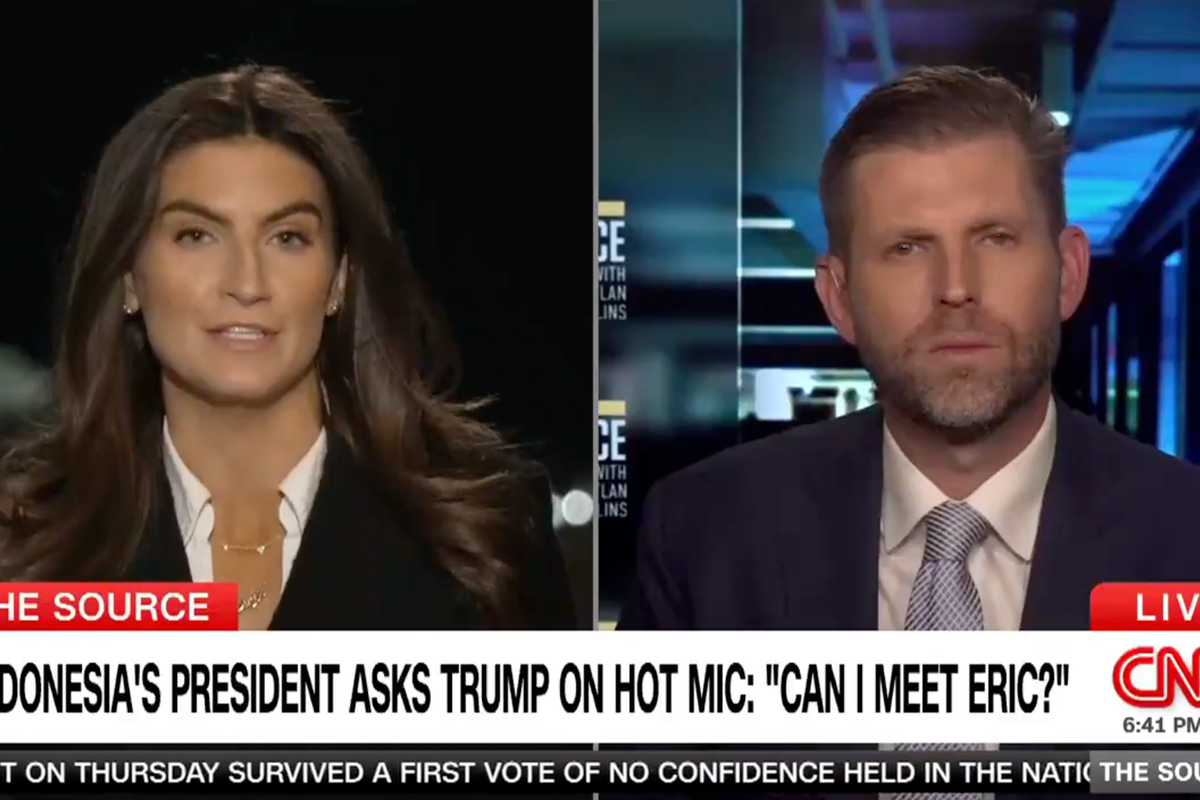 Eric Trump is very enthusiastic about Indonesia’s president, who is accused of war crimes, after father’s hot mic moment