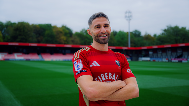 <p>Fabio Borini is unveiled as a Salford City player</p>