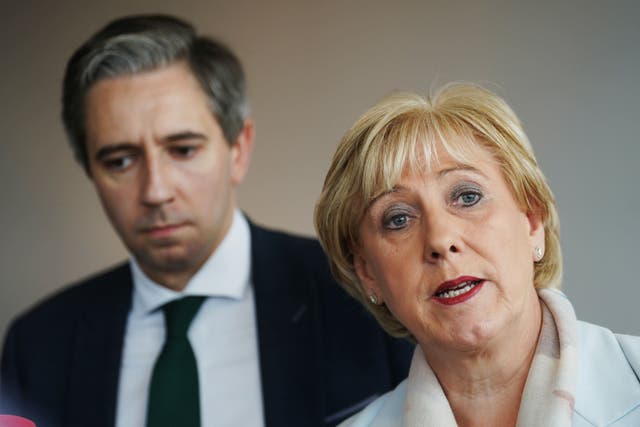 Simon Harris and Heather Humphreys (Brian Lawless/PA)