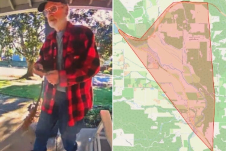 <p>Authorities are searching for Thomas Weightman, a 78-year-old Oregon man, who left his family’s home and then told cops he fell into a hole</p>