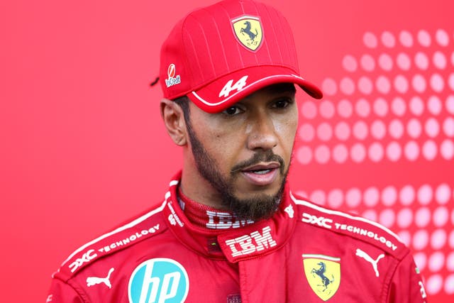 <p>Ralf Schumacher has labelled Lewis Hamilton’s performance in his first season at Ferrari as ‘not good enough’</p>