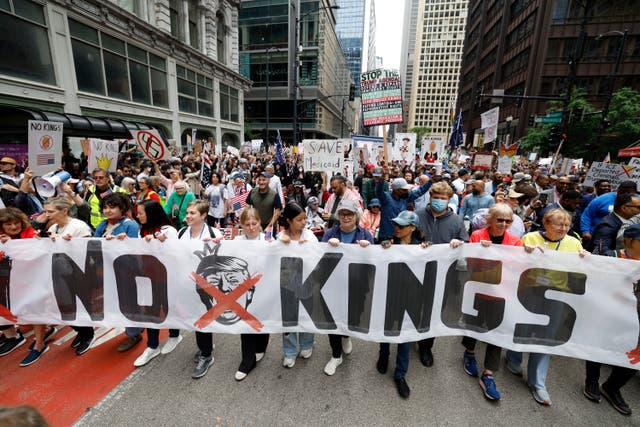 <p>President Donald Trump has insisted he’s not a king, as thousands of ‘No Kings’ protests are set to take place across the country Saturday</p>