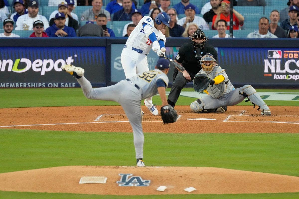 Shohei Ohtani hits 3 homers and strikes out 10 in scoreless outing for Dodgers in Game 4 of NLCS
