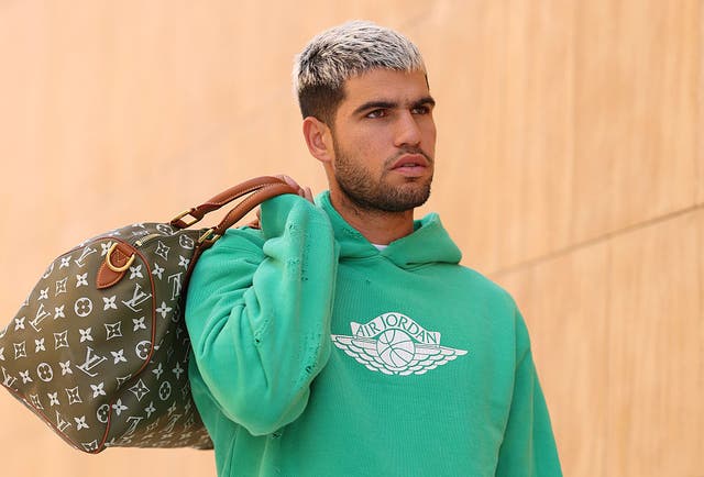 <p>Carlos Alcaraz will take on Jannik Sinner in the final of the Six Kings Slam</p>