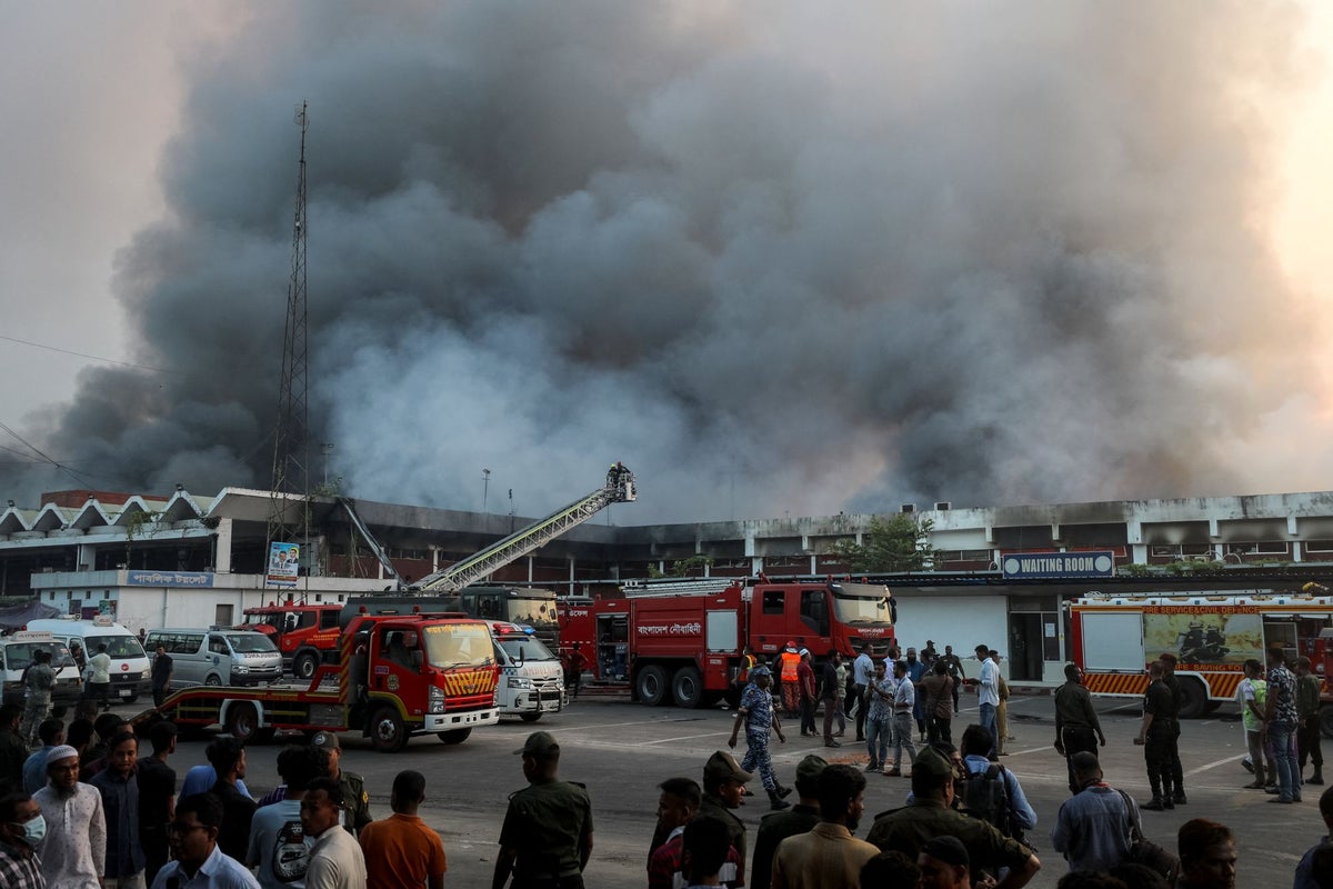 Flights at Bangladesh’s Hazrat Shahjalal International Airport halted by major fire