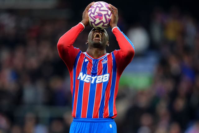 Jean-Philippe Mateta took home the match ball – but was left ruing a late miss (Adam Davy/PA)