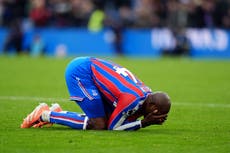 Jean-Philippe Mateta apologises after late miss in Palace’s six-goal thriller