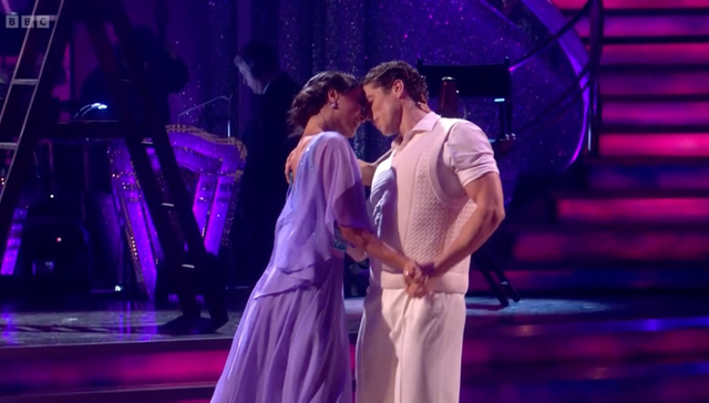 <p>Lewis Cope and professional partner Katya Jones dancing on ‘Strictly’</p>
