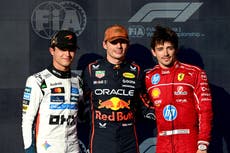 F1 grid: Starting positions for US Grand Prix