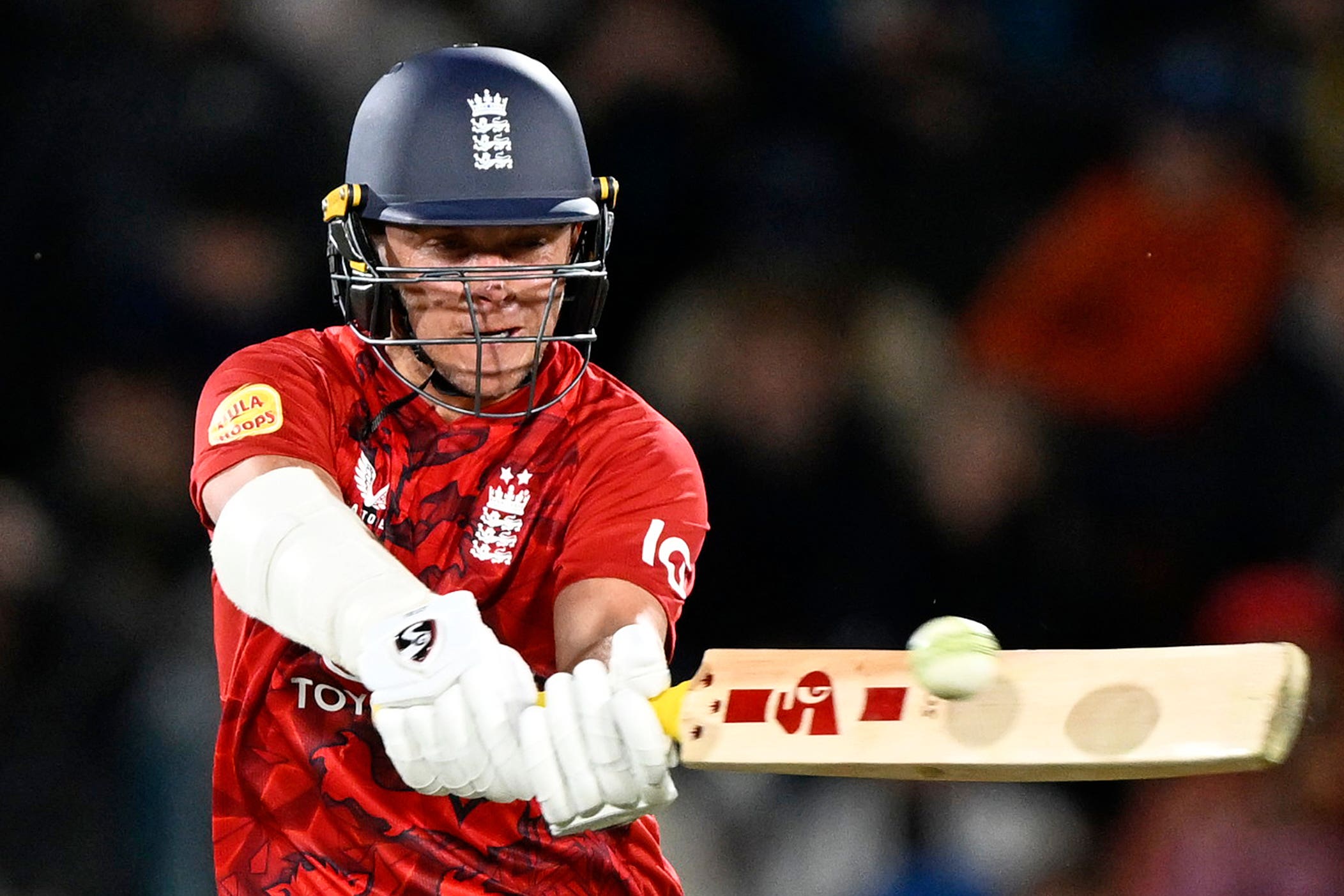 Sam Curran rescued England’s innings in Saturday’s first T20 against New Zealand (Andrew Cornaga/AP)