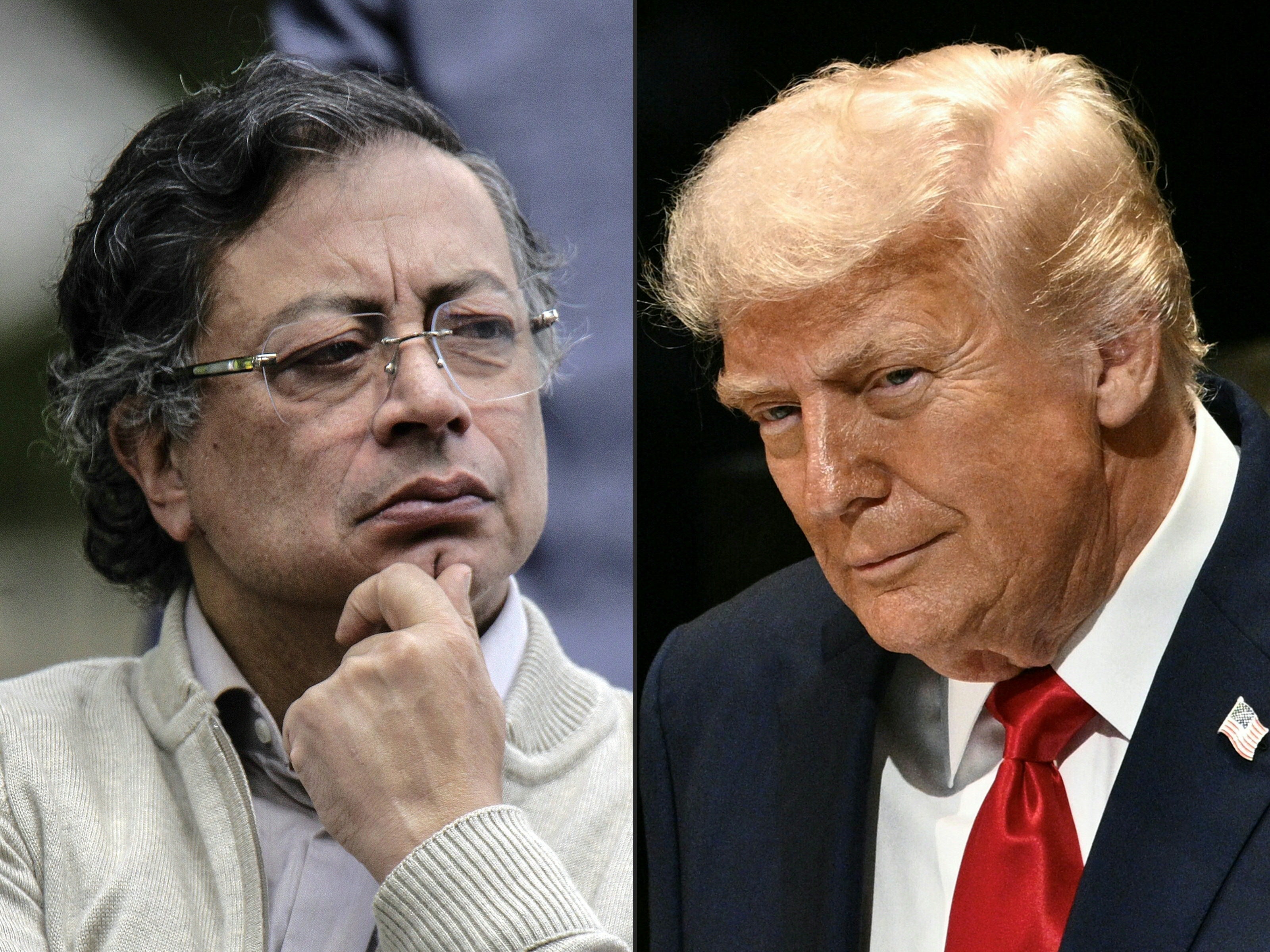 <p>Colombia's President Gustavo Petro and U.S. President Donald Trump</p>