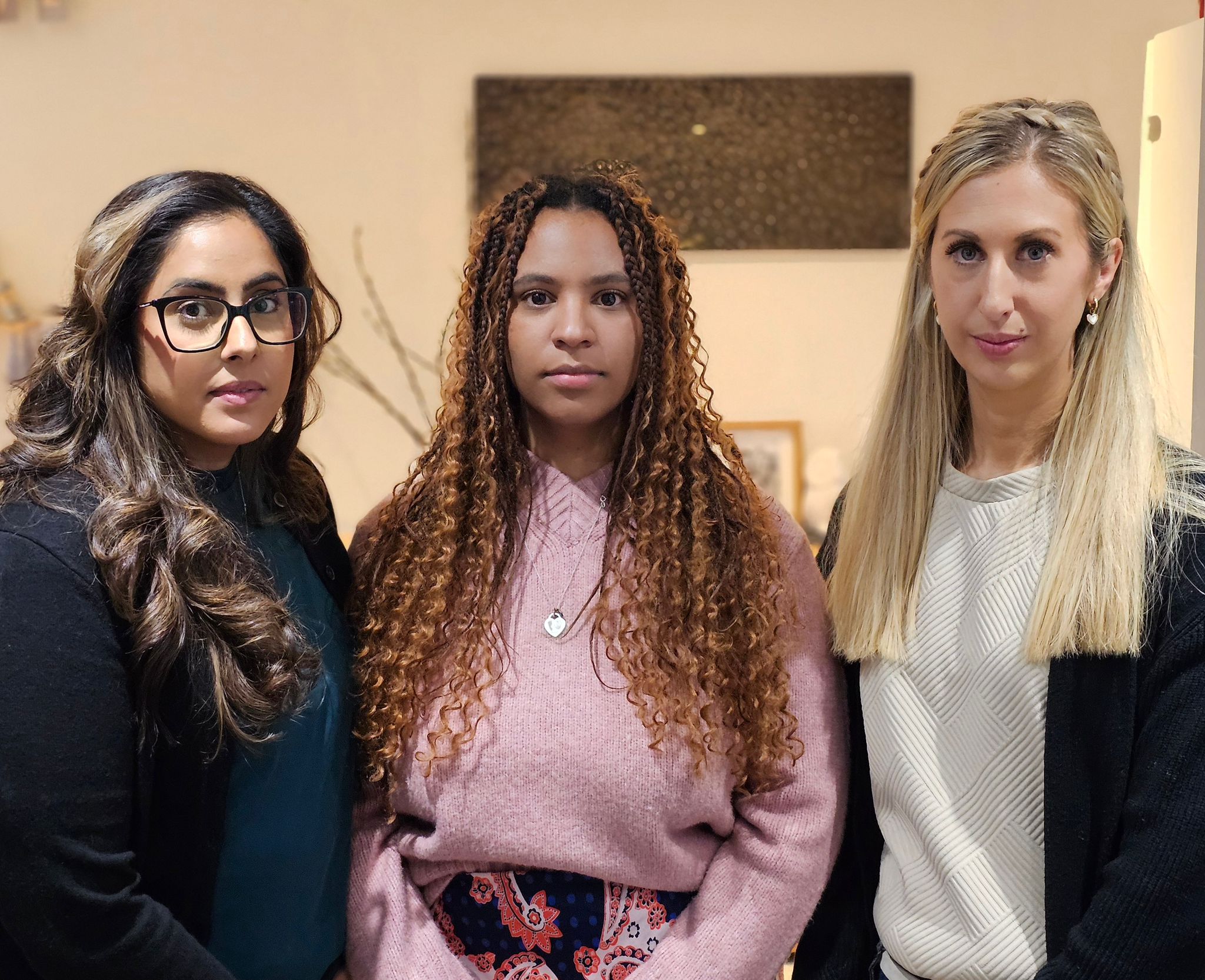 <p>Amarjit Matharoo, Lauren Caulfield, and Fiona Winser-Ramm, mothers whose babies were harmed over alleged negligence by Leeds Teaching Hospitals </p>