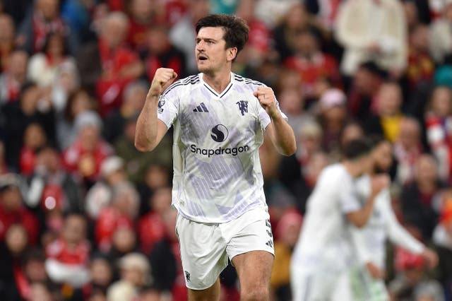 <p>Harry Maguire was the matchwinner as Man United beat Liverpool at Anfield</p>