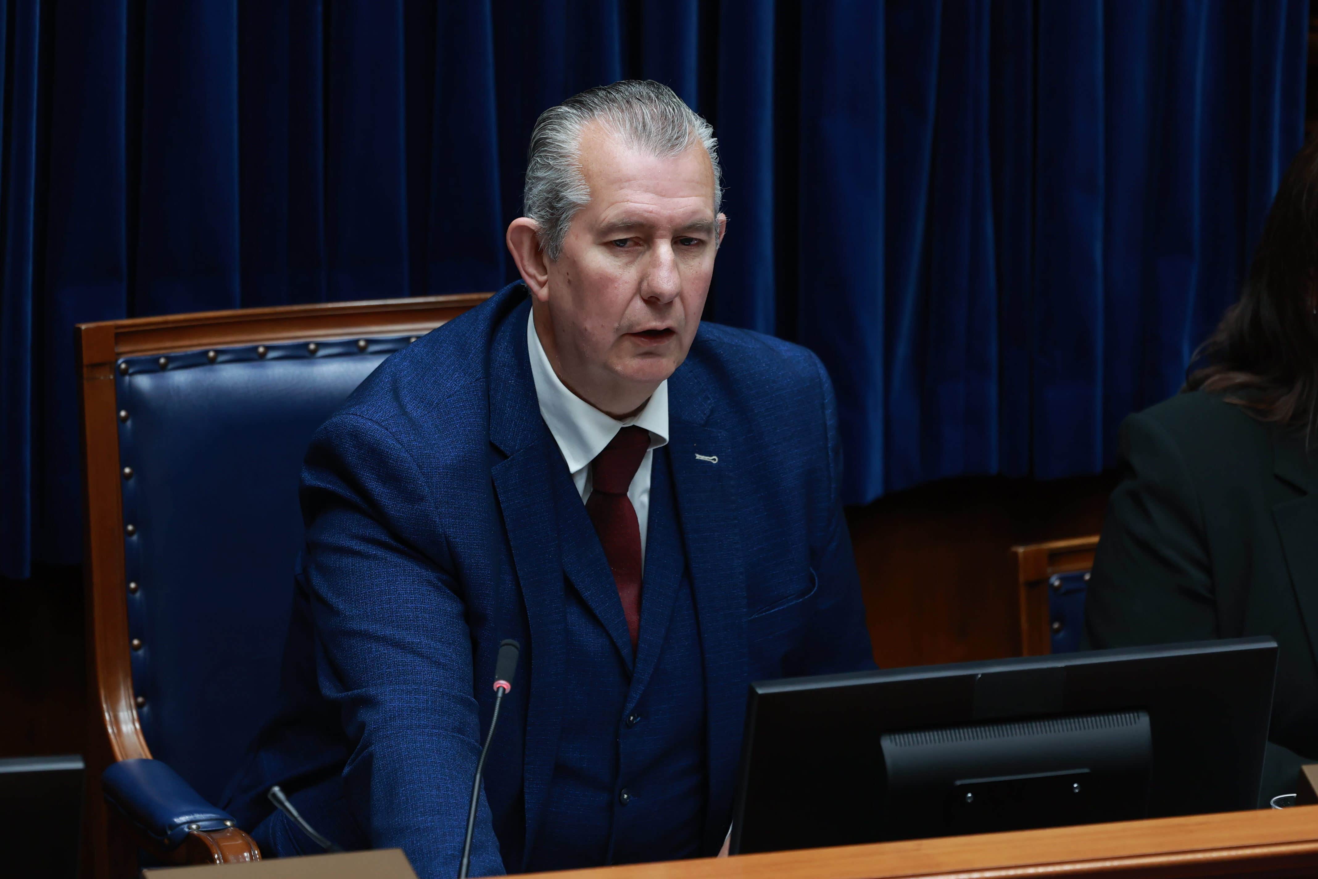 Stormont Speaker Edwin Poots spoke out against ill-tempered exchanges of late (Liam McBurney/PA)