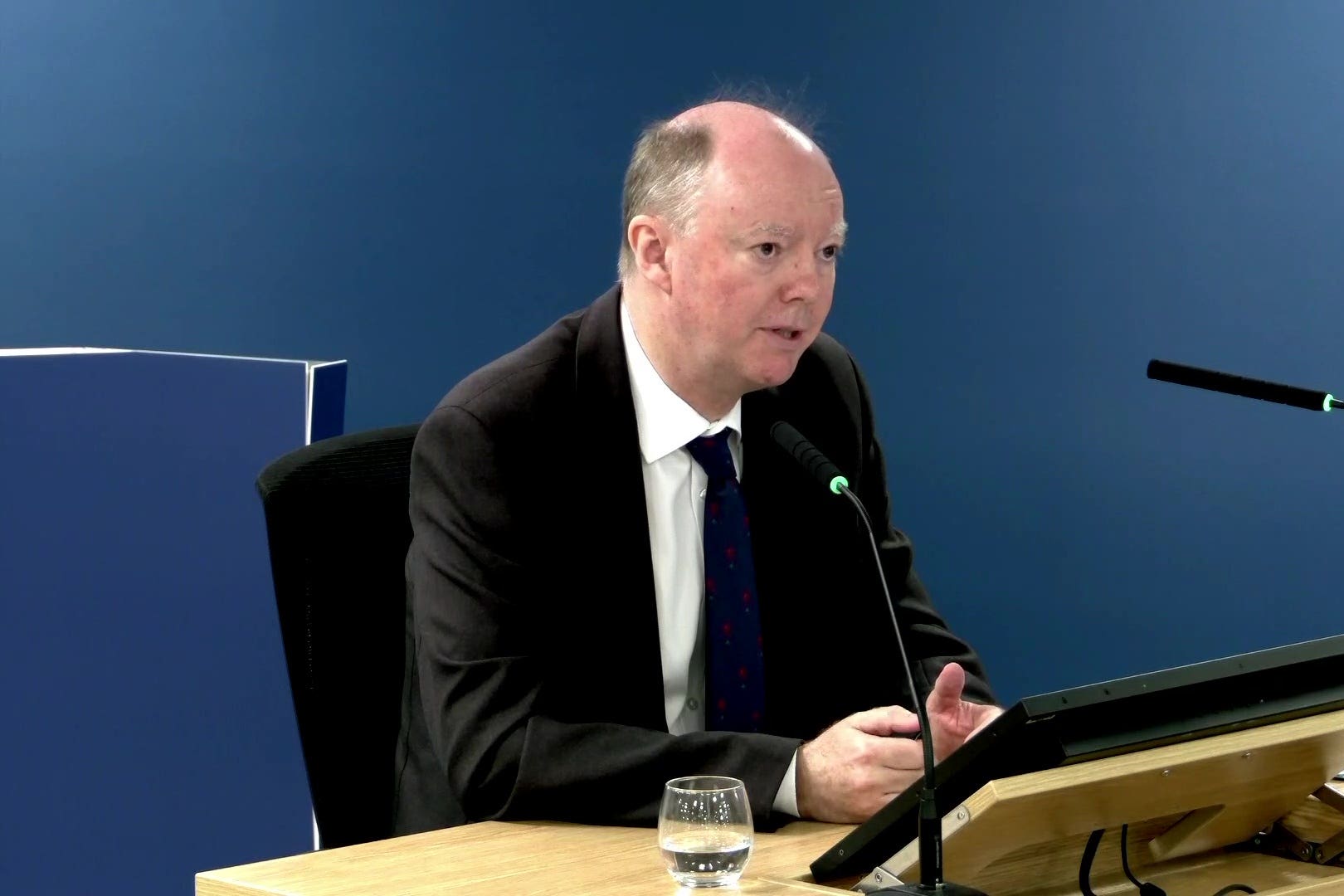 Professor Sir Chris Whitty gave evidence to the Covid-19 inquiry about the impact of the pandemic on children and young people (UK Covid-19 Inquiry/PA)