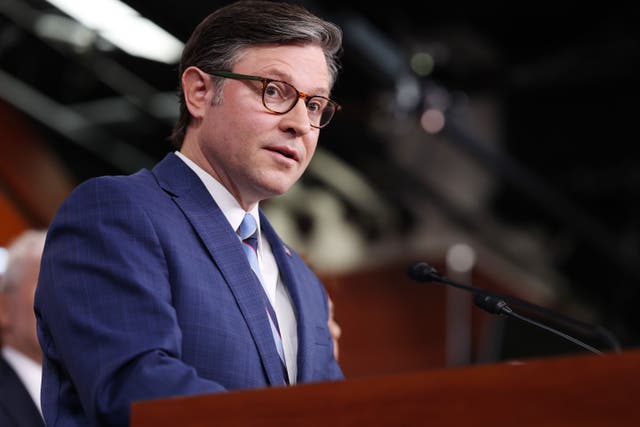 <p>House Speaker Mike Johnson defended President Donald Trump’s AI video where he proceeded to dump feces on protesters at the ‘No Kings’ rally.</p>