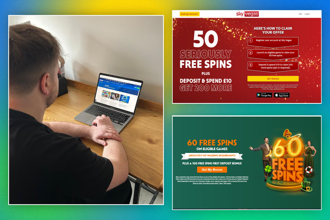 Free spins no deposit offers