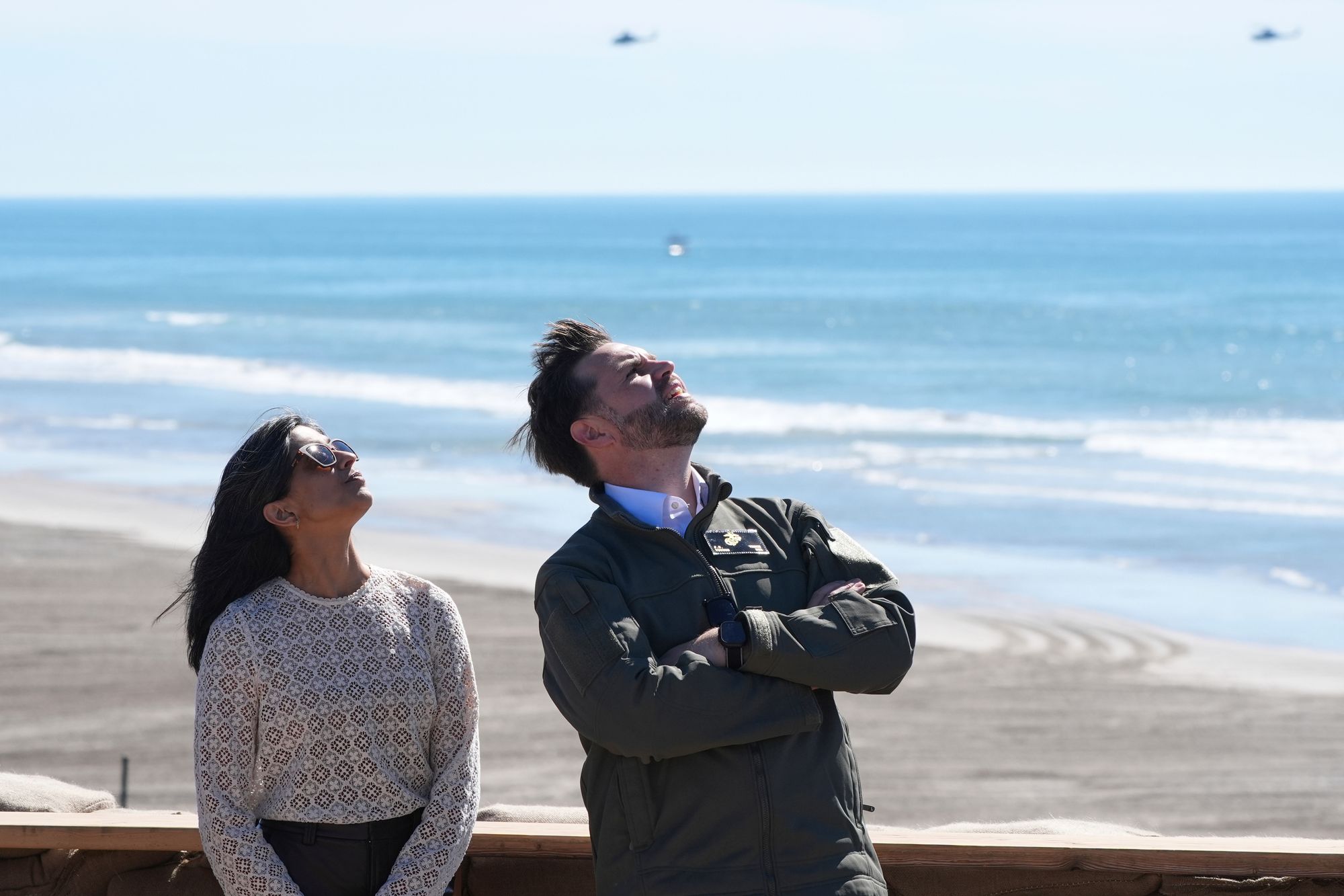 <p>Vice President JD Vance and second lady Usha Vance watch a demonstration by Marines during activities to mark the upcoming Marine Corps' 250th anniversary on Marine Corps Base Camp Pendleton in Camp Pendleton, Calif., Saturday, Oct 18, 2025</p>