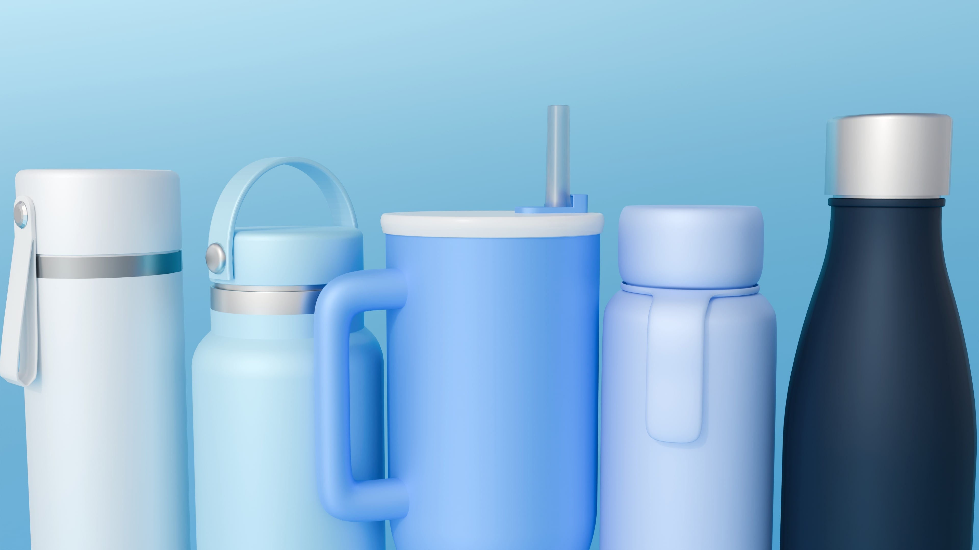 Aqua-chic: The number of different water bottles available is bewildering