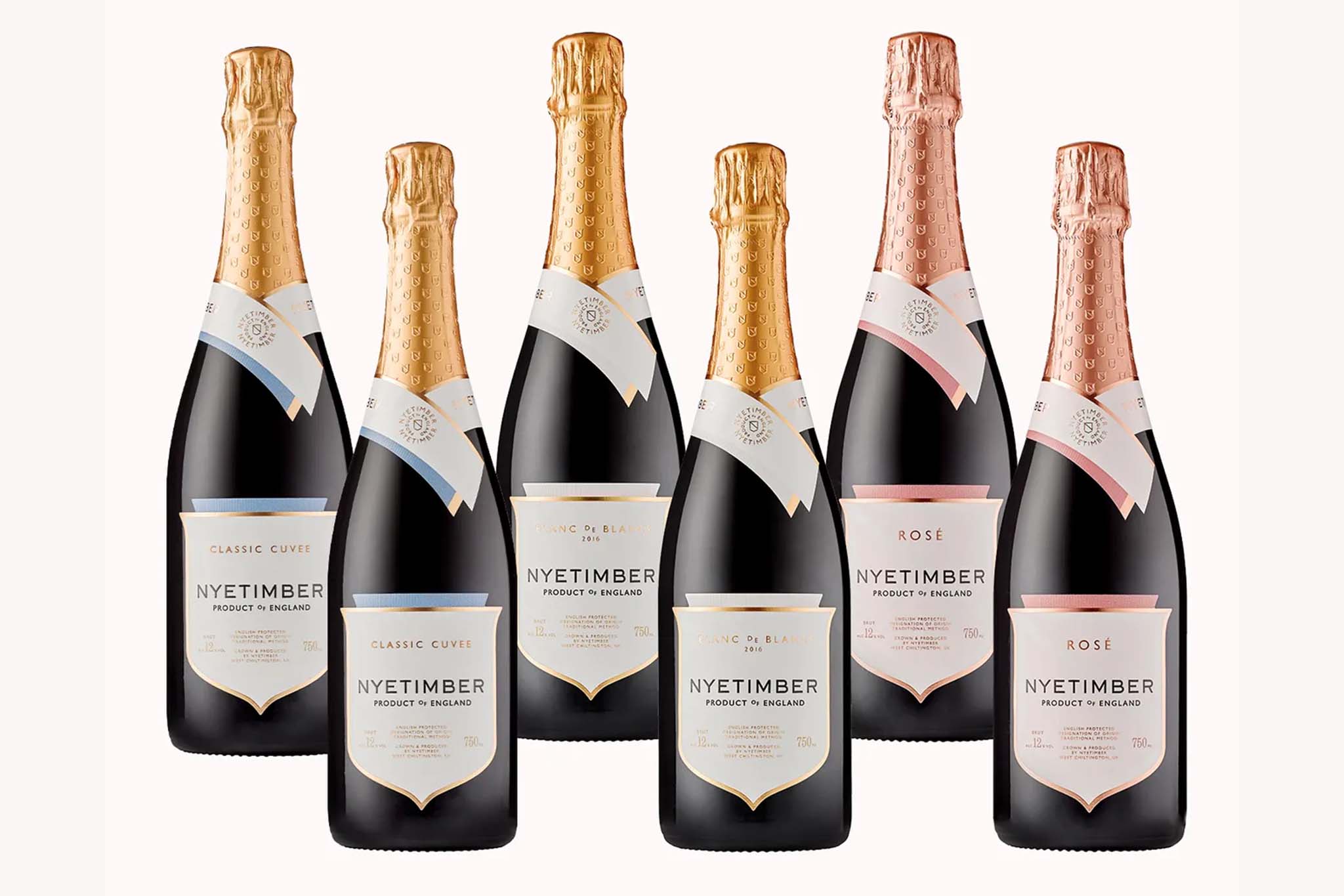 Classic cuvee sparkling wine from the Nyetimber winery in West Sussex