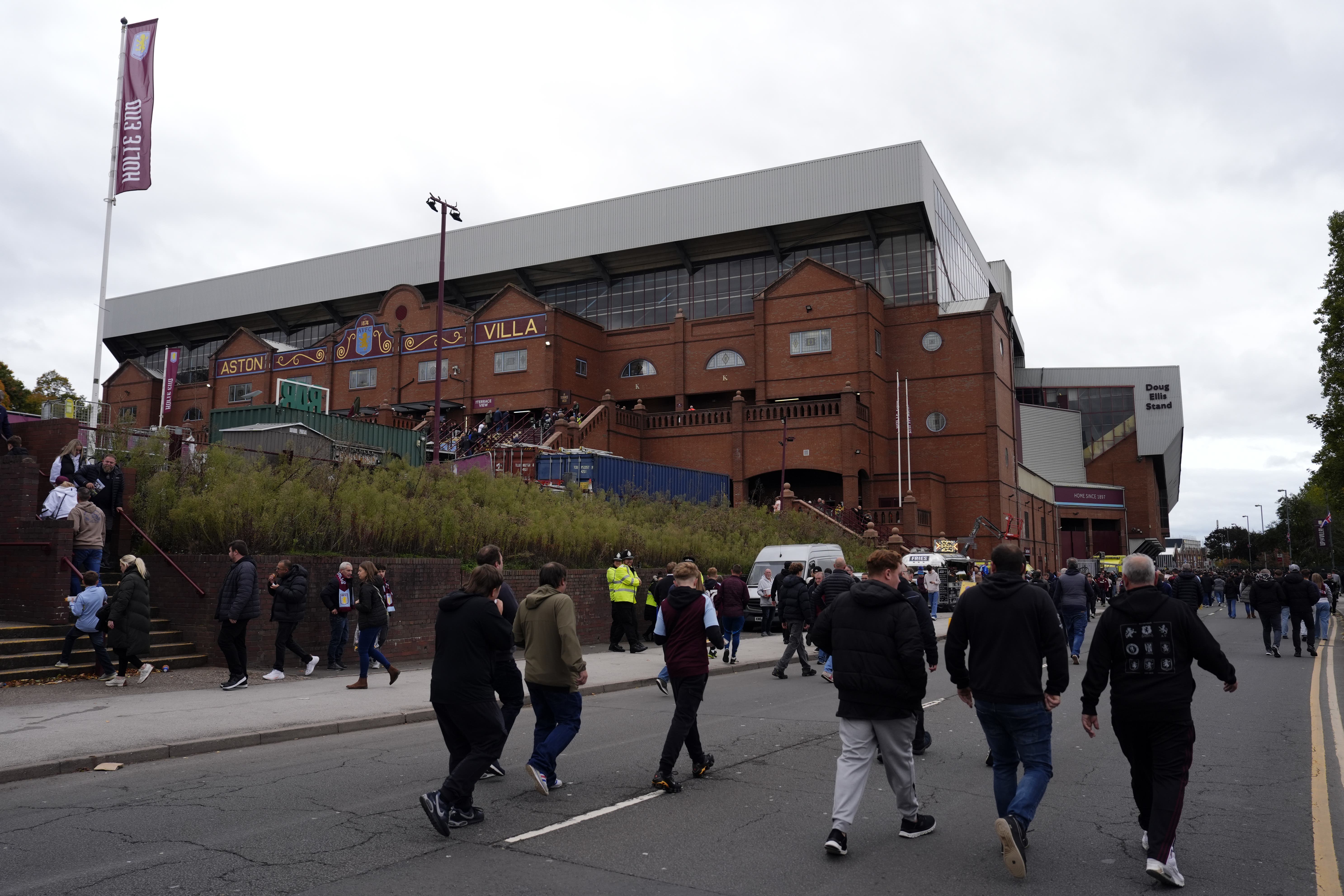 Fans arriving at Villa Park (Nick Potts/PA)