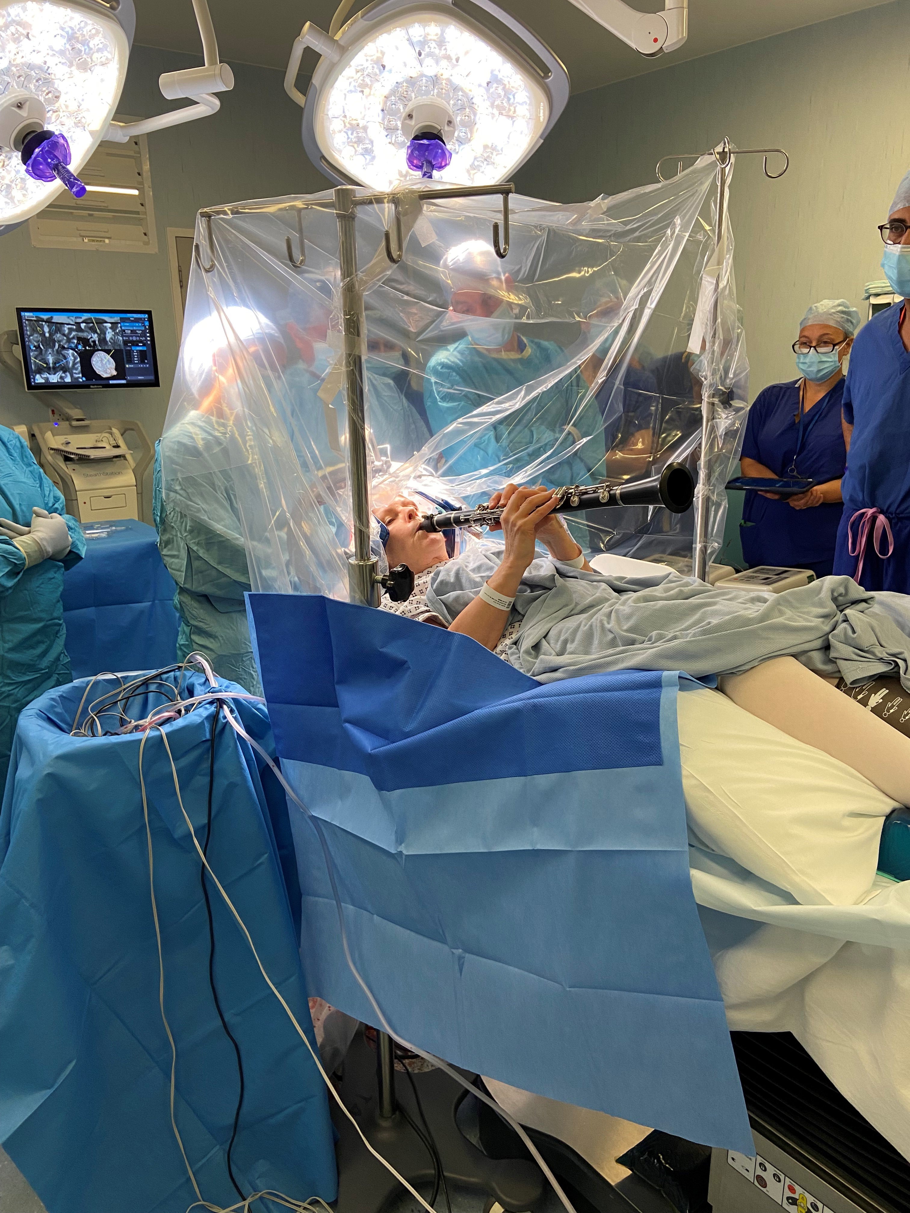 The DBS led to instant results on the operating table