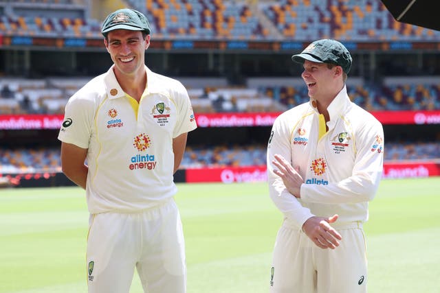 Steve Smith, right, is the deputy to Australia captain Pat Cummins (Jason O’Brien/PA)