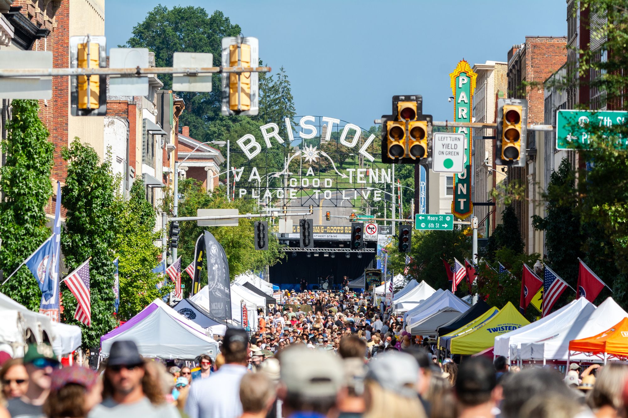 Bristol straddles the Virginia-Tennessee state line and is widely recognised as the birthplace of commercial country music